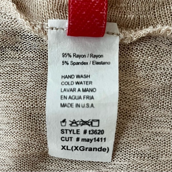 NWOT~J mode~Wrap Sweater~Size XL~Sand - Picture 9 of 9